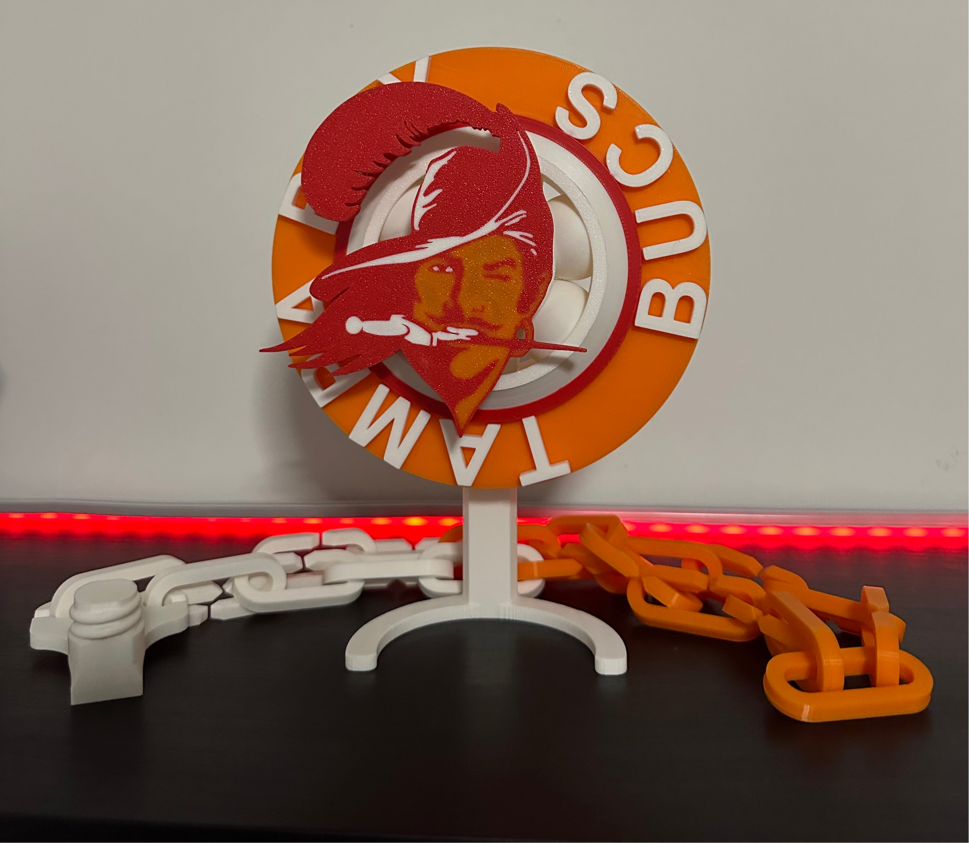 Spinner chain for Tampa Bay Buccaneers Throwback